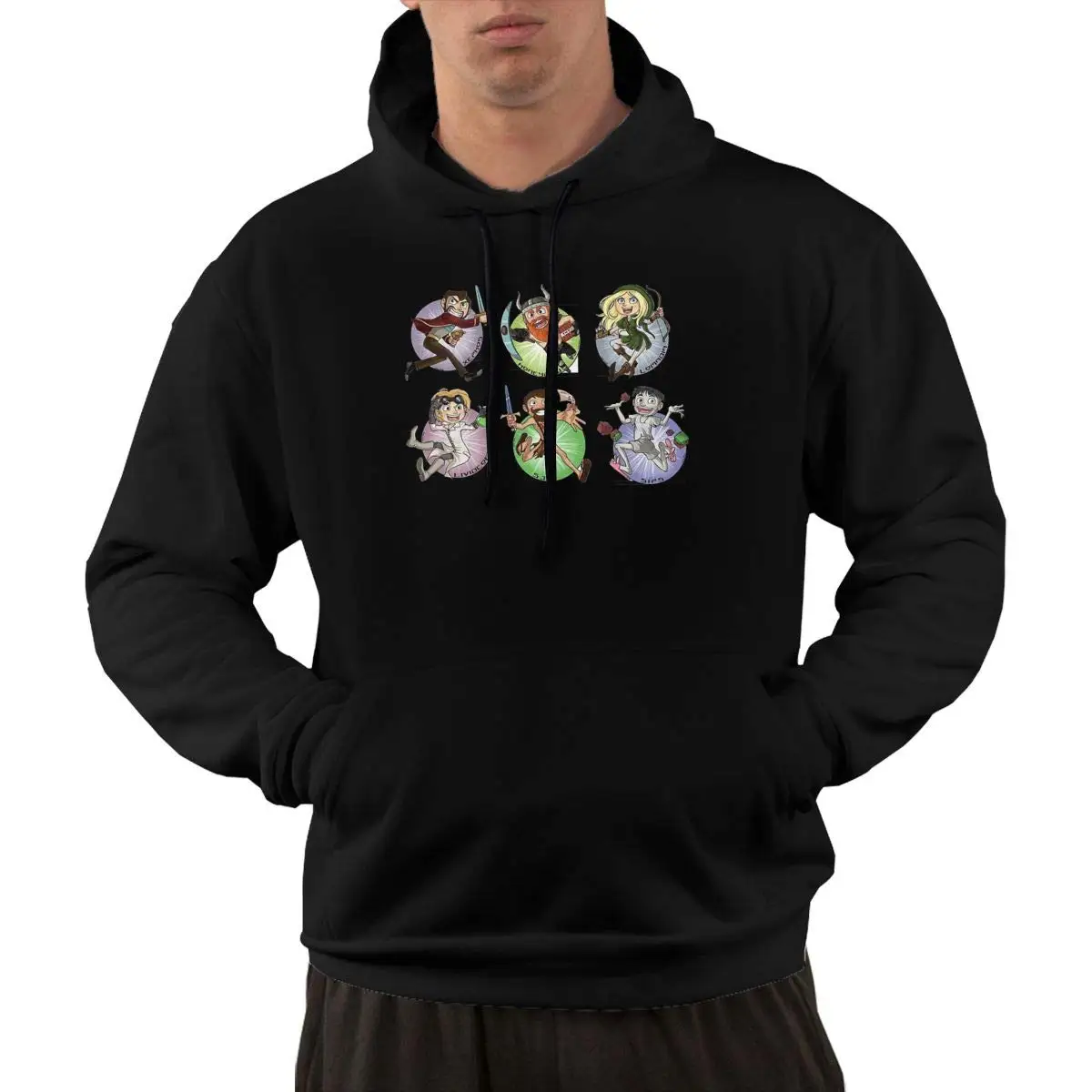 TSDFCMen Fleece Pullover Sportswear The Yogscast Hooded with Pockets |
