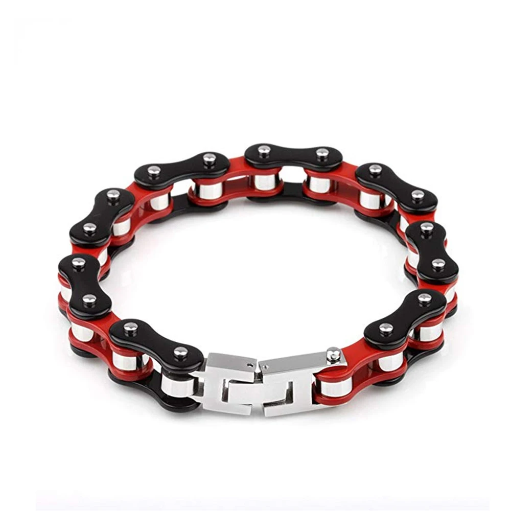

Trendy Motorcycle Chain&Bike Chain Bracelets 316L Stainless Steel Jewelry For Men Unique Young Sports Style
