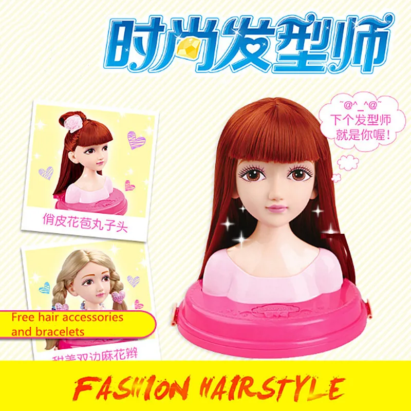 10 шт. модный стиль кукла модель волос Макияж головной убор Резиновая лента