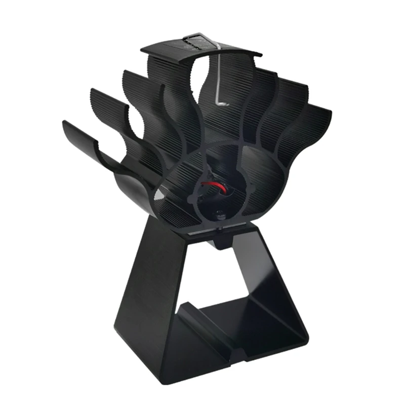 

6 Blades Heat Powered Stove Fireplace Fan Larger Air Flow for Home Wood Log Burning Fireplace Fan Ultra Quiet