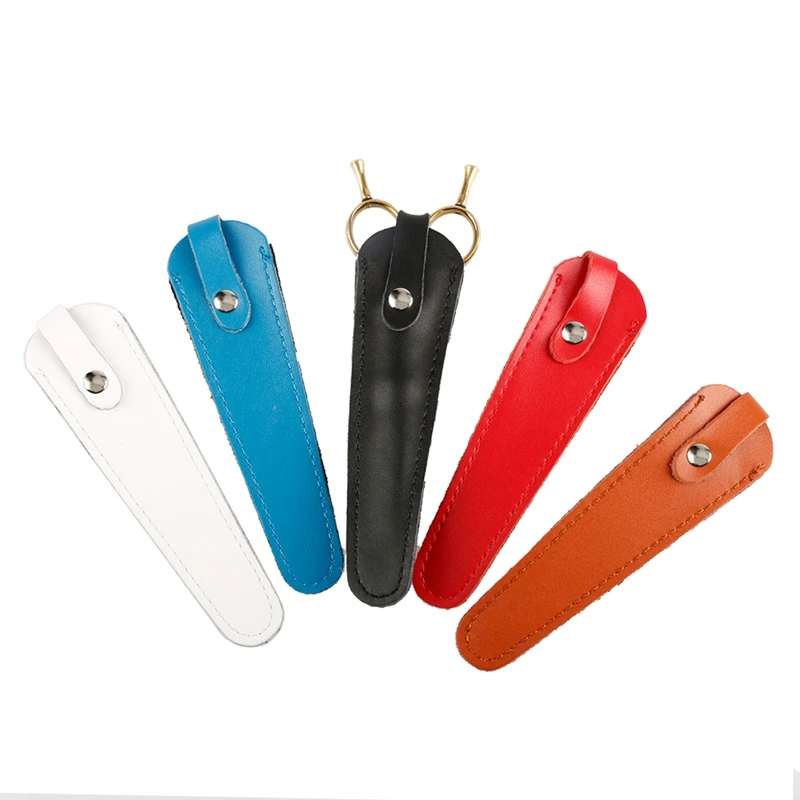 1 шт. кожаный чехол для ножниц цельная подставка сумка из коровьей кожи прочная