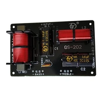 1pc 350w 2800hz divider 4ohm 8ohm 2 way speaker frequency divider 2 unit treble tweeter bass crossover audio board