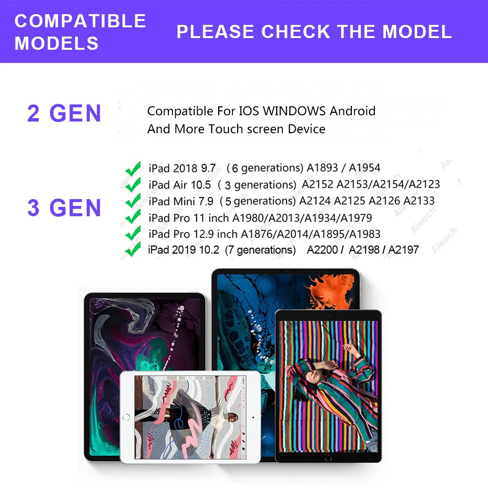 Сенсорный Стилус HORUG для iPad Pro 11 12 9 2018 сенсорный карандаш Apple Pencil 1 2 Air 3 2019 10 mini 5