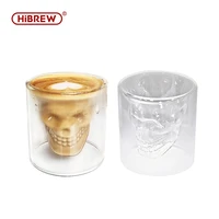 hibrew personality coffee cup glass coffee cup skull cup