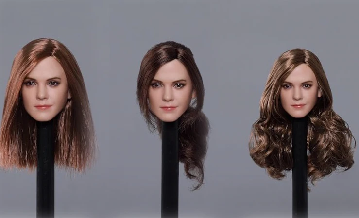 1/6 Scale The Magic Lady Emma Charlotte Duerre Watson Head Model Beauty Female Sculpt Carving for 12'' Action Figure | Игрушки и