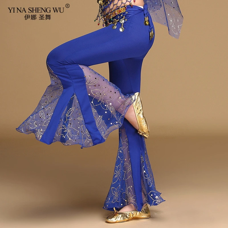 Детские брюки для танца живота из молочного шелка 3 вида цветов тренировочный