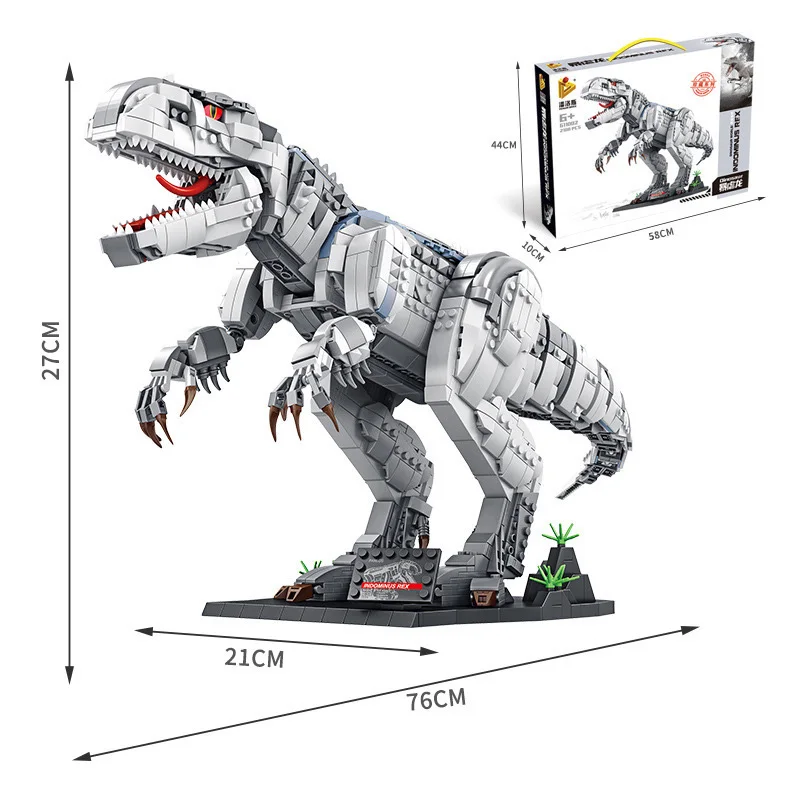 

NEW PANLOS 611002 Tyrant Dragon Building Blocks Children Assembling Assembled Dinosaur Toy Diy Decoration Building Blocks Toys