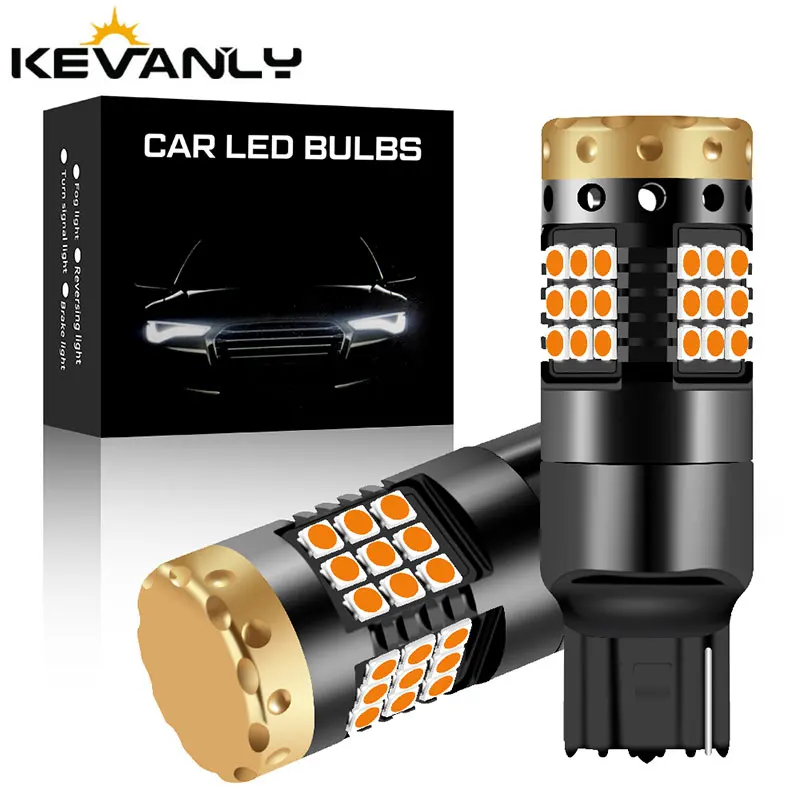 

2 шт., светодиодсветодиодный лампы CANBUS T20, 12 в-24 в, 7440, W21W, 3030, 36SMD, задний указатель поворота автомобиля