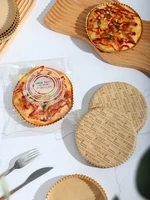 stobag 100pcs cakebread 6inch pizza paper tray baking oil proof tools kids event party brioche for bakeryhome favours
