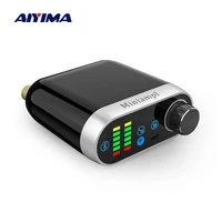 aiyima mini power amplifier hifi bluetooth 5 0 amplifier ma12070 sound amplificador class d digital amp usb sound card aux 50wx2