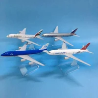 16cm united arab emirates a380 airbus boeing 747 airplanes plane model diecast aircraft toys airliner model kids gift