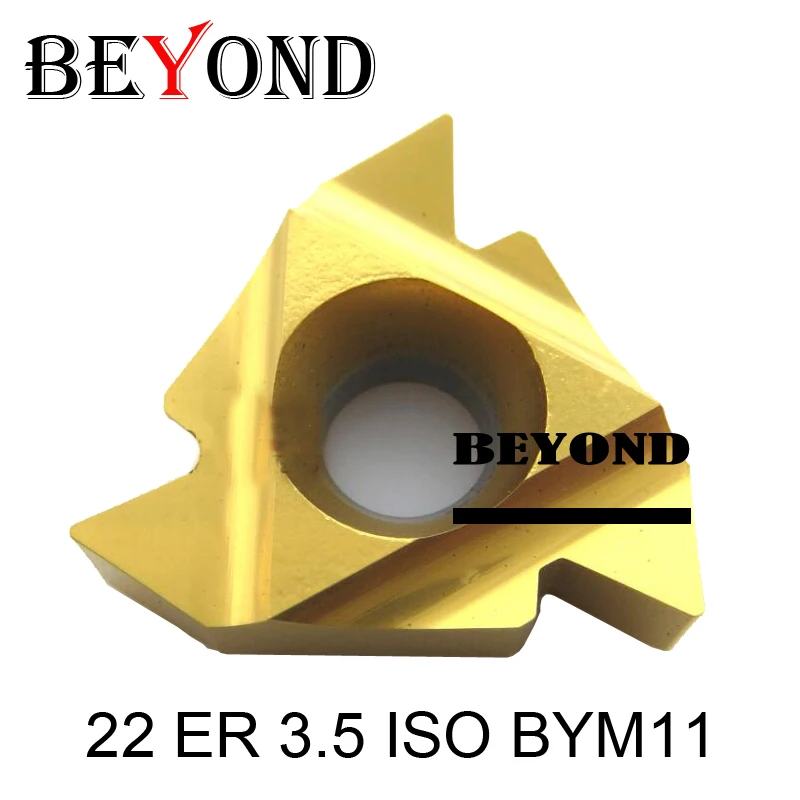 Твердосплавные пластины BEYOND 22ER ISO 22 ER 3 5/4 0/4 5/5 0/5 5/6 0 для токарного станка резьбовой