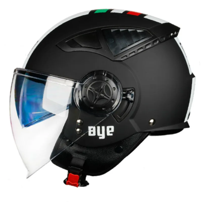 

2020 Новый мотоциклетный Ретро шлем BYE 256, мотоциклетный шлем 3/4, летний крутой гоночный шлем с двойными линзами