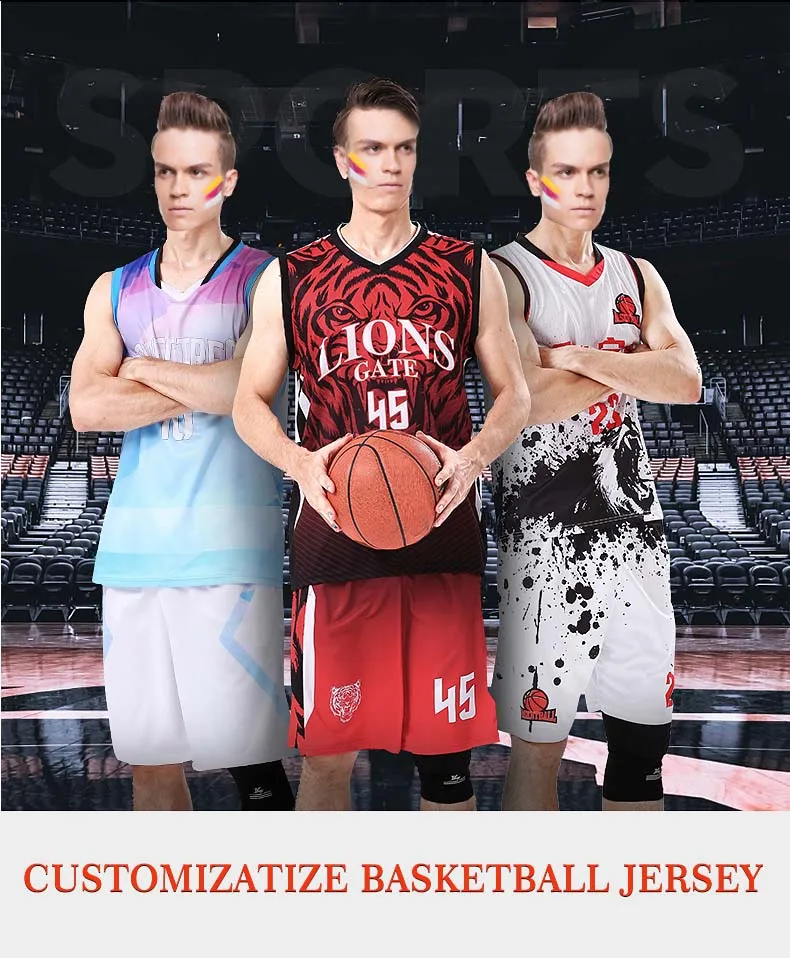 DIY New Basketball jersey Suit Male And Female Couple thermal sublimation technology Custom Outdoor Sports Training Suits | Спорт и