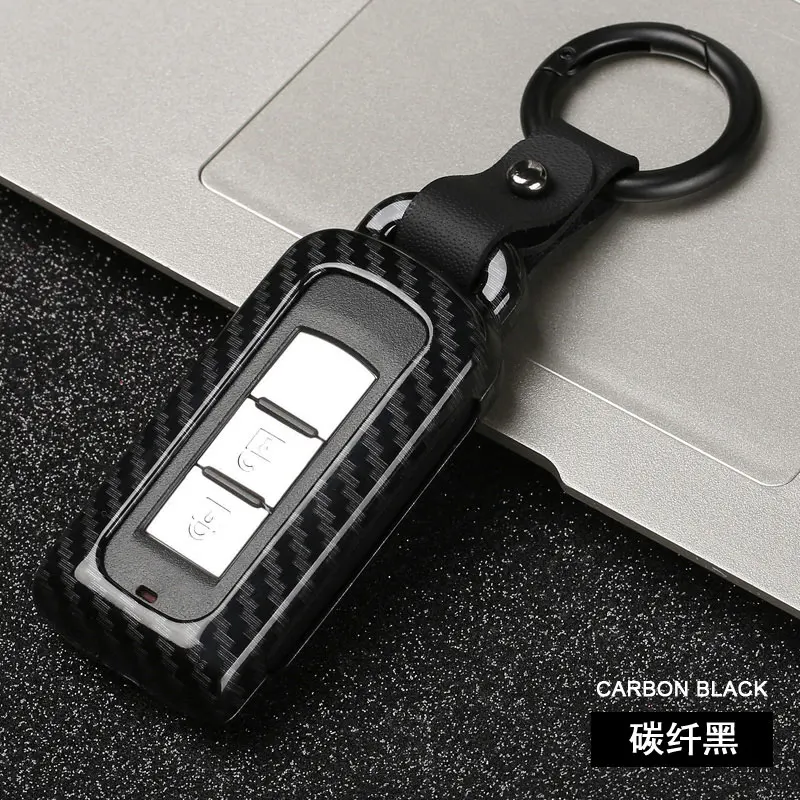 

Zinc Alloy Car Key Cover case Bag Holder for Mitsubishi asx lancer 10 outlander colt LANCER Grandis Pajero Key