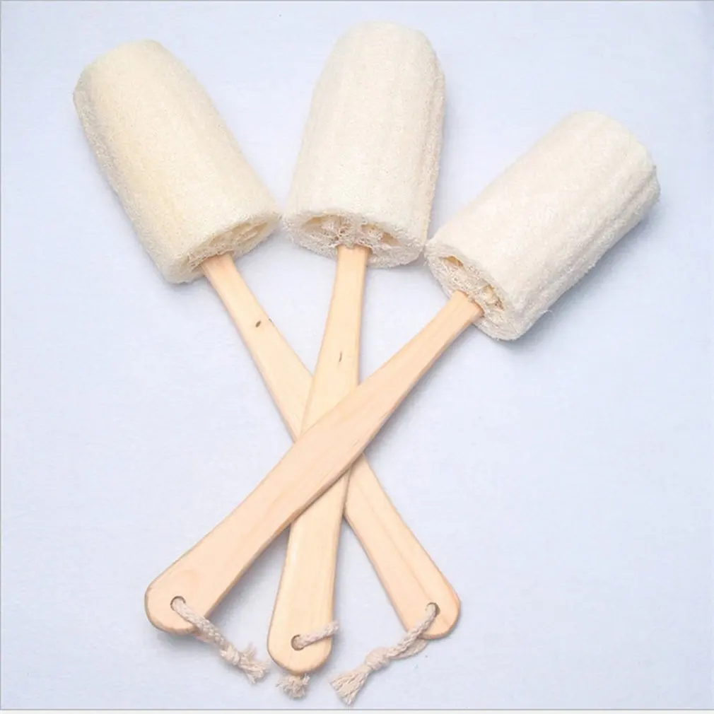 Натуральный Отшелушивающий губчатый скребок для спины щетка с длинной