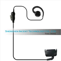 voionair 10pcs c shape ear hook earpiece earphone headset speaker ptt mic for airbus eads thr880 thr880i