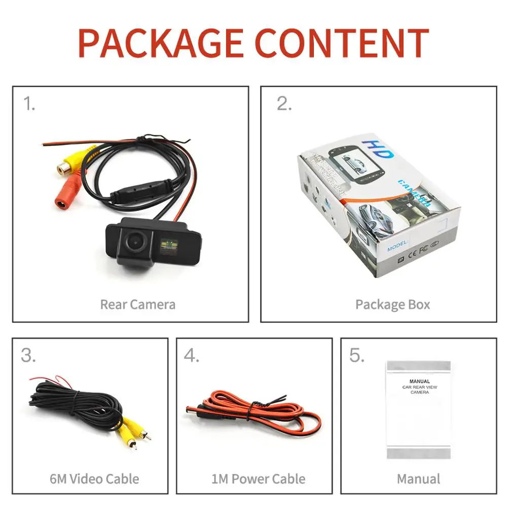 Автомобильная камера заднего вида с цветным чипом CCD для парковки FIESTA/FOCUS HATCHBACK/ 2009