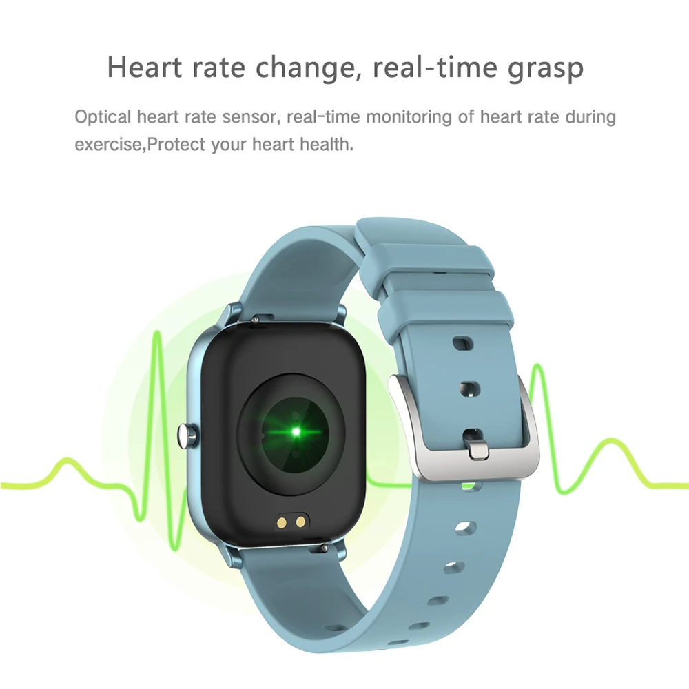 ZKCREATION Heart Rate Monitor часы для женщин Браслет фитнес трекер Smartwatch 1.4in Full HD сенсорный