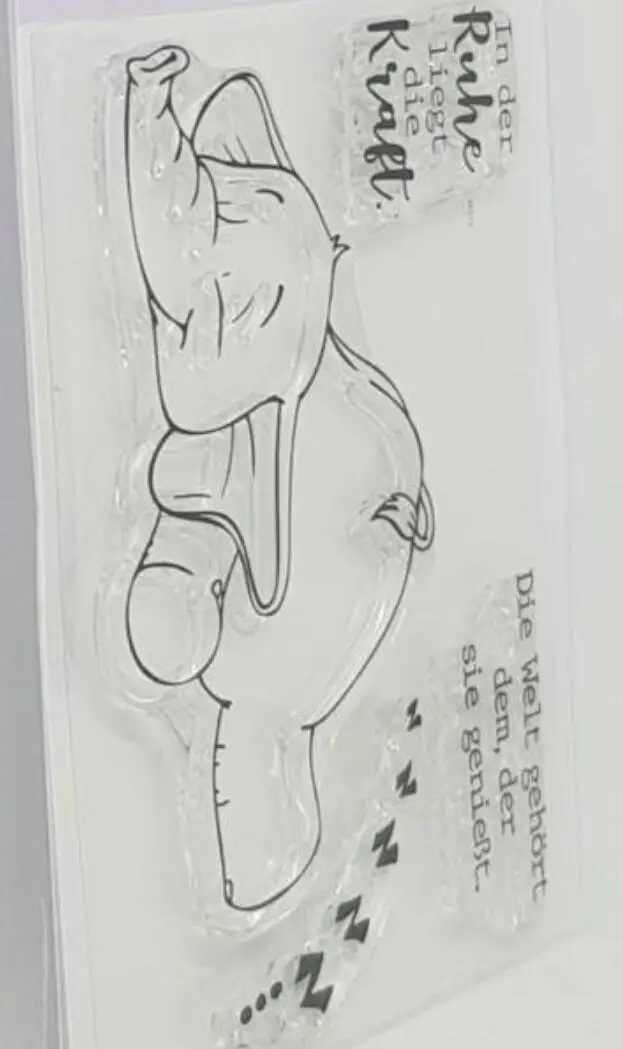 Немецкий Elefant прозрачный штамп или для DIY скрапбукинга/изготовления карт/Детские