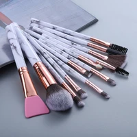 fld multifunction marble foundation makeup brushes set eyelash sponge eyeshadow eyebrow comb lip mask brush cosmetics tool