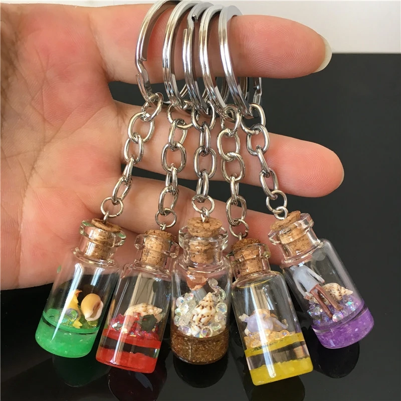 Брелоки с подвеской в виде пейзажа кристаллами искусственное оформление