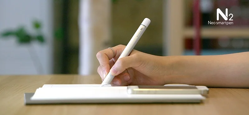 Цифровая ручка NeoLab Neo Smartpen N2 для iOS и Android (Silver White) | Канцтовары офиса дома