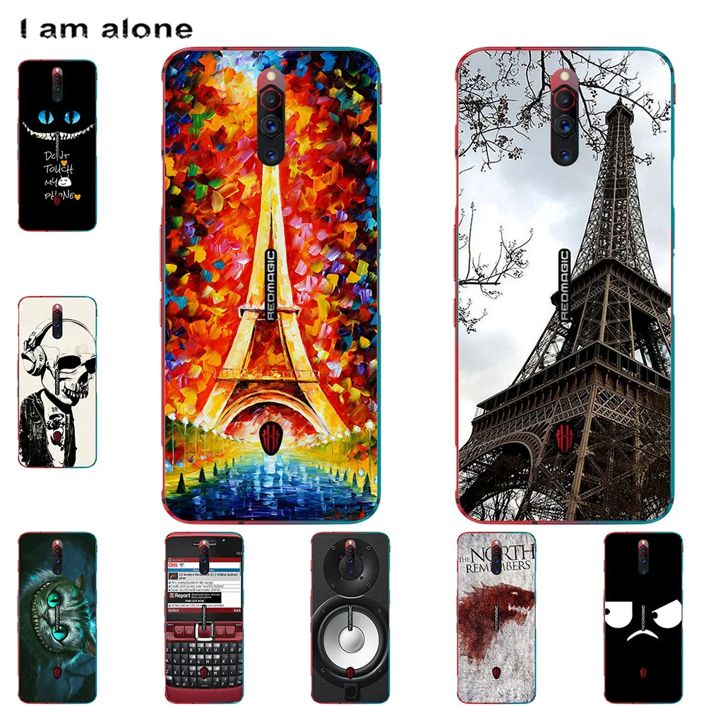 

I am alone Phone Case For ZTE Blade V2020 4G 5G V2020 Smart Vita Nubia Red Magic 5G Soft TPU Mobile Fashion Cartoon Printed Bag