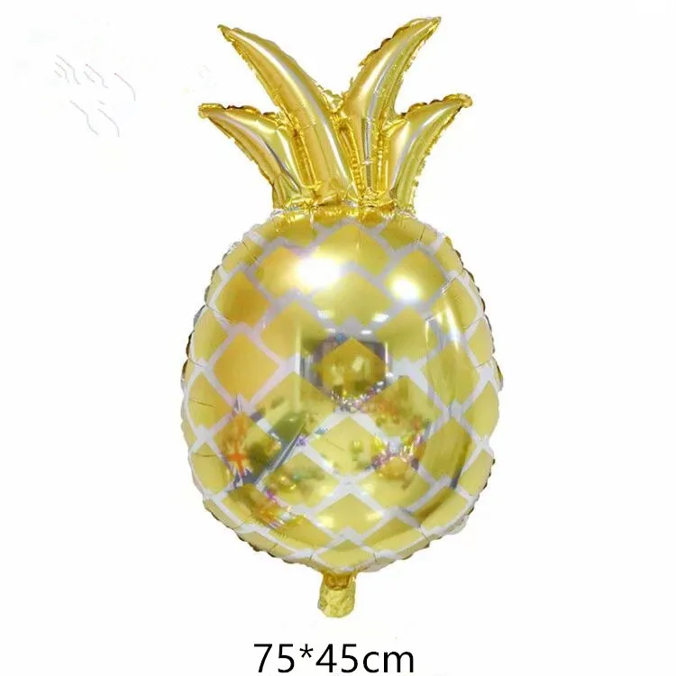 Large Flamingo Donut Sunglasses Watermelon Pineapple Balloons Birthday Summer Theme Party Fruits Helium Globos Decorative Toys - Color: as picture