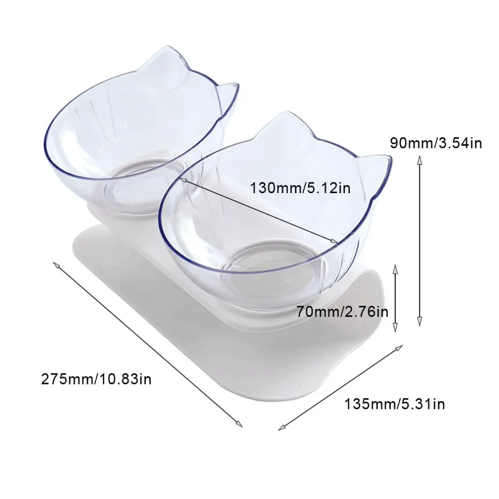 

Anti-Vomiting Orthopedic Pet Bowl BPA & Toxic Free Plastic Pet Neck Bowl Cat Dog Protect Cervical Bowl 1PCS