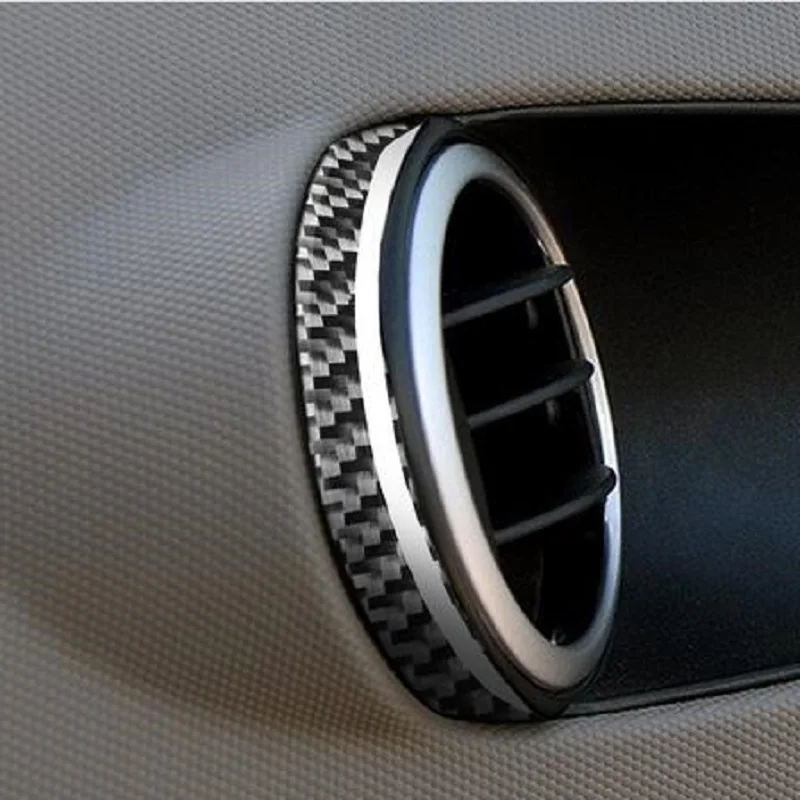 

Carbon Fiber Door Air Vent Outlet Trim Strips Cover Sticker For Nissan 350Z Z33 2003-2009 2pcs