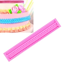3d pearl lace flower bead chain silicone fondant mould cake decorating baking molds fondant sugarcrft paste pastry tools ad1078