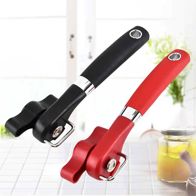 

Kitchen Stainless Steel Safety Side Cut Manual Can Tin Opener Hand-actuated Cans Bottle Opener Knife Cans Lid Household Tool