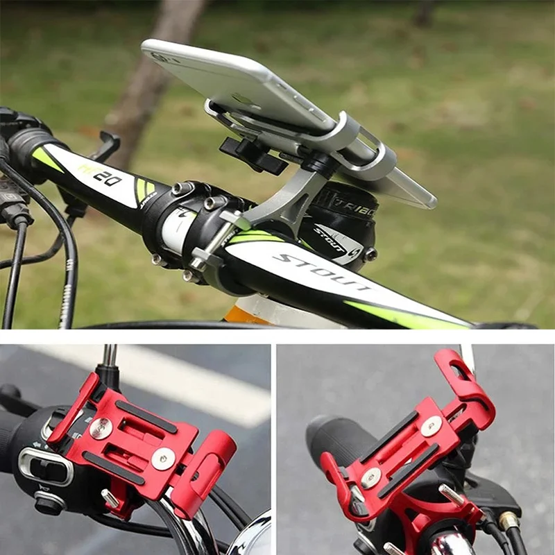 universal motorcyle bicycle phone holder handlebar screw fixation bike gps stand clip cycling anti slip bracket for cellphone free global shipping