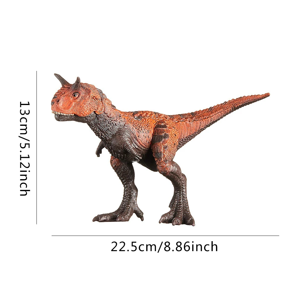 

23cm 9inch North America Carnotaurus Dinosaur Figurine PVC Figures Animal Model Desktop Ornaments Collection Decor Toys For Kids