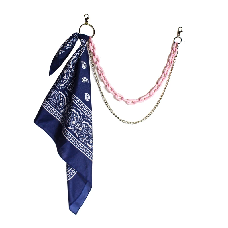 Флуоресцентная зеленая пластиковая цепочка из акриловой смолы для брюк с