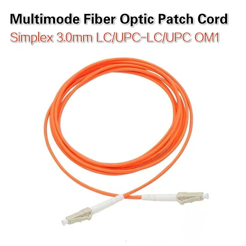 62.5/125 um Simplex 3,0mm LC/UPC-LC/UPC OM1 Multimode-faser Optic Patchkabel 5 teile/los 1 M 2M 3M 5M 10M 15M