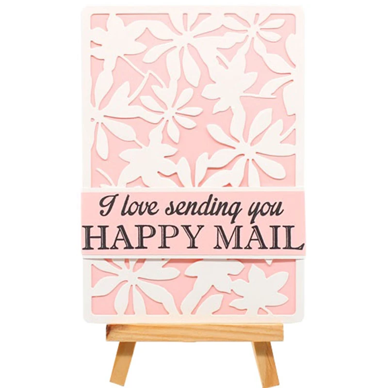 

Panalisacraft Flower Frame Background Metal Cutting Dies And Stamps cut die scrapbooking Album Paper Card Craft Embossing