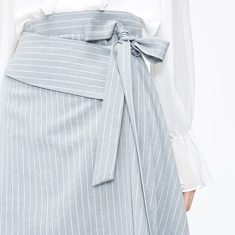 Vero Moda Новые поступления Полосатая юбка со шнуровкой со средней талией | 318316549
