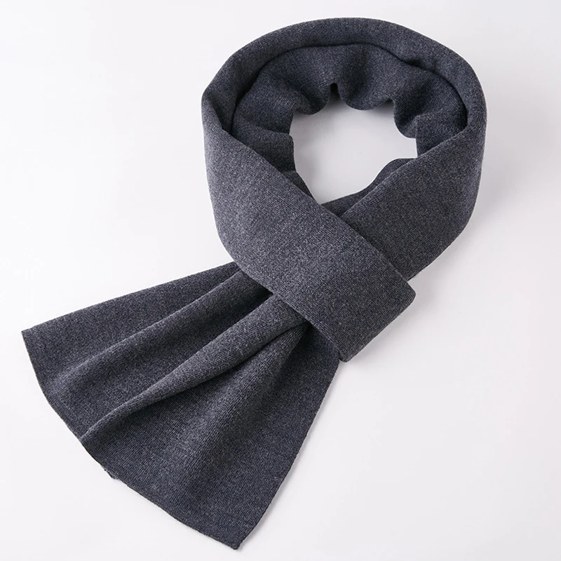 Men's scarf autumn and winter new Korean version 100% pure wool annual meeting red scarf thickened Bib man