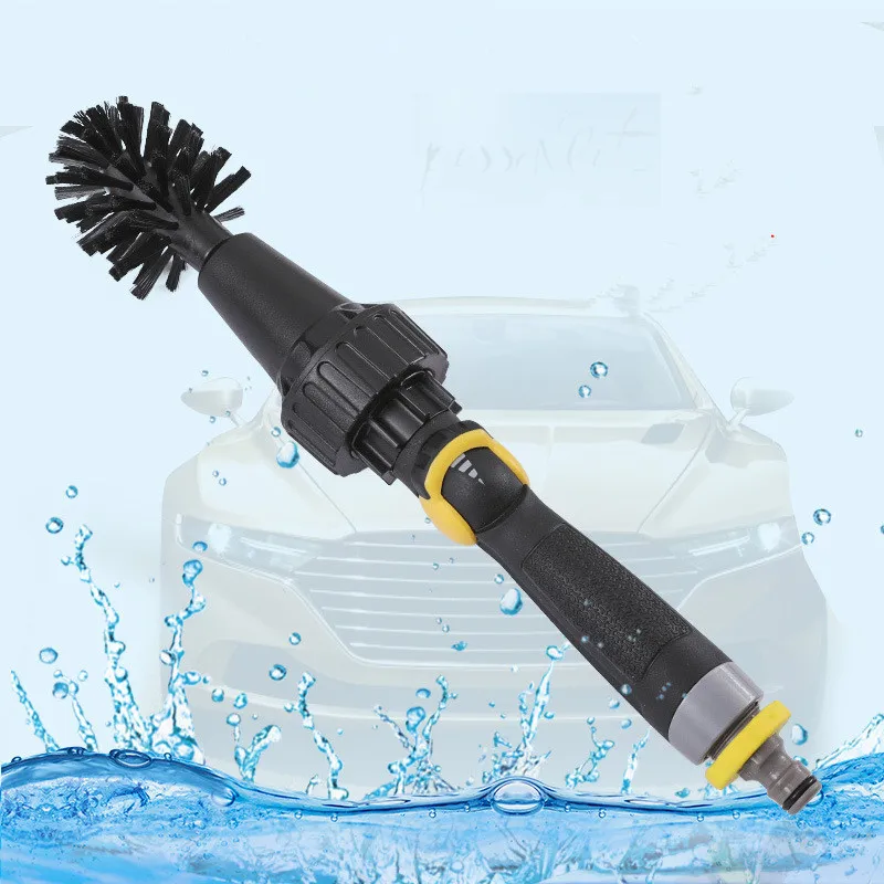 

2019 New Car Tire Brush Wheel Brush Car Wash Water Gun 38CM ABS Automatic Car Wash Brush Foam Water Brush Car Wash Water Gun