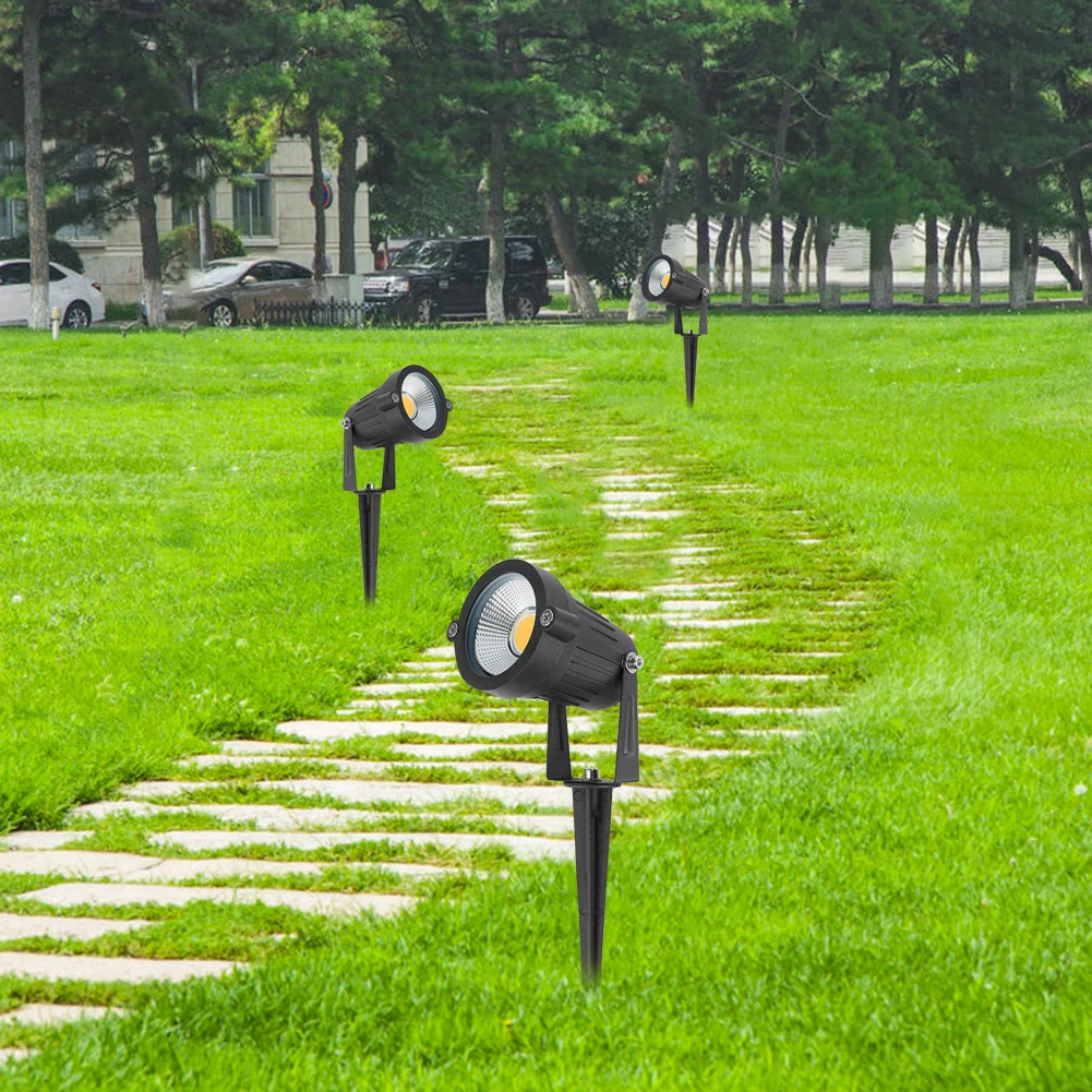 

4pcs COB In Ground Lights Waterproof Landscape Lamps for Garden Lawn Spotlight Pathway Yard Outdoor Lighting