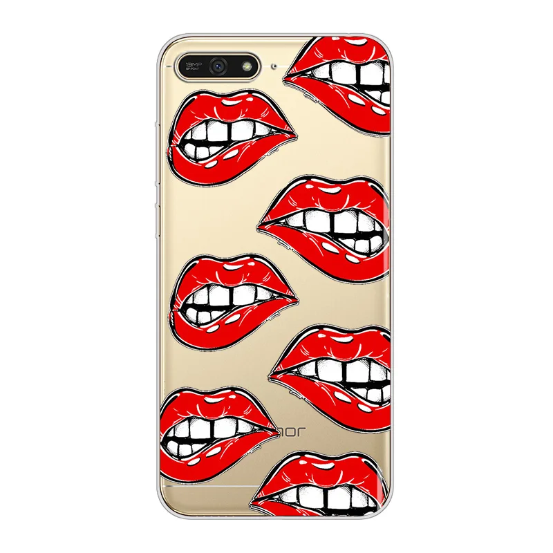 Ciciber пикантные женские туфли с рисунком в виде губ чехол поцелуем для huawei Y9 Y7 Y6 Y5 Y3