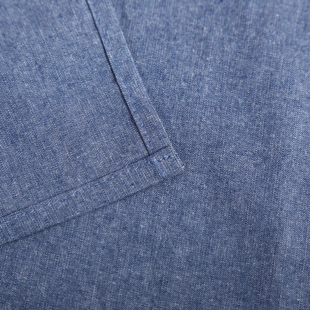 

1pc Household Cotton Aprons Color Cooking Aprons Kitchen Supplies (Blue)