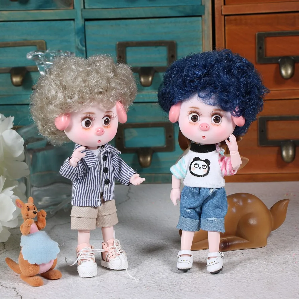 DBS 1/12 BJD 26 шарнирное тело Милая свинка ob11 кукла с одеждой обувью детский подарок 15