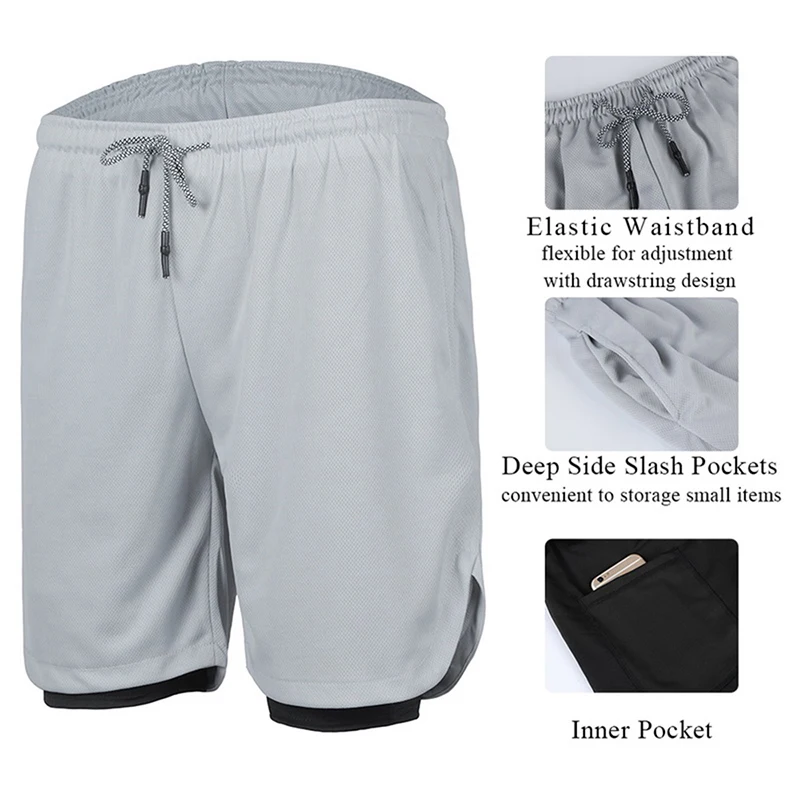 Мужские спортивные шорты Sfit быстросохнущие дышащие для фитнеса 2019|Шорты