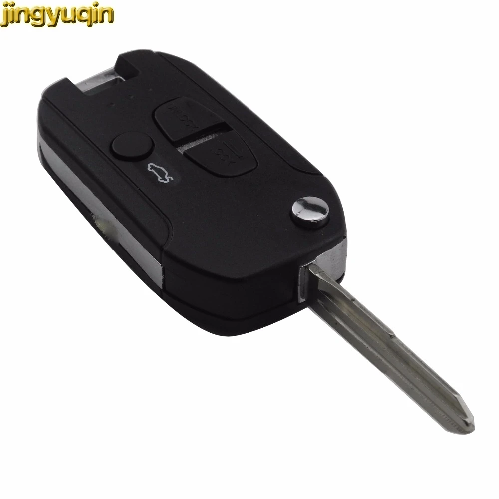Jingyuqin 3 кнопки чехол для дистанционного ключа от машины Mitsubishi Lancer CJ оболочки