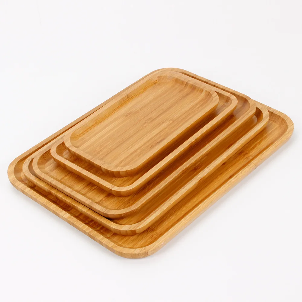 

Japanese Whole Wood Pan Plate Fruit Dishes Saucer Tea Tray Dessert Dinner Bread Wood Plates Acacia Solid Wood Tray Dinner Plate