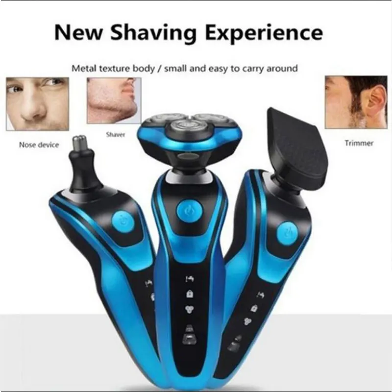

NEW Shavers For Men 3 In 1 Trimmer Set Waterproof Blade Rotary Electric Shaver