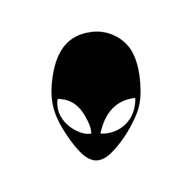 

9.6cm*14cm Alien Head Bardian Vinyl Decals Car Stickers Unique Car-styling